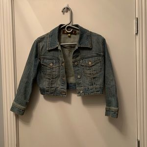 Bebe Cropped Jean Jacket